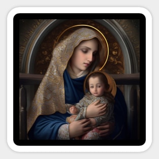 Madonna and Child Sticker